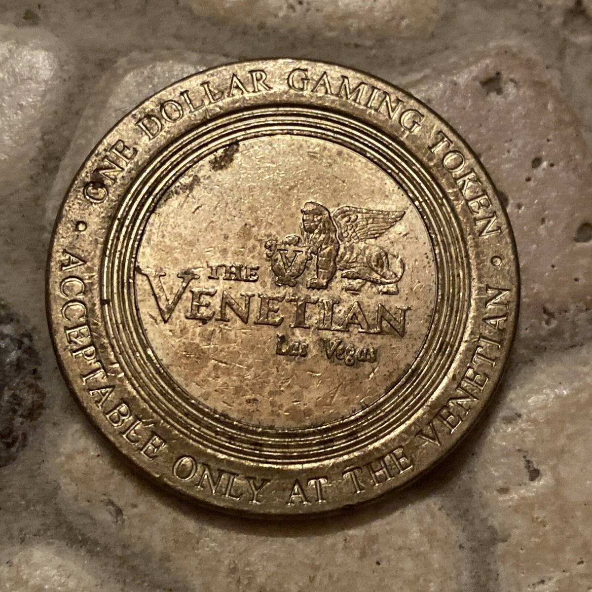 $1 Rare Metal GAMING CHIP VENETIAN CASINO LAS VEGAS | eBay