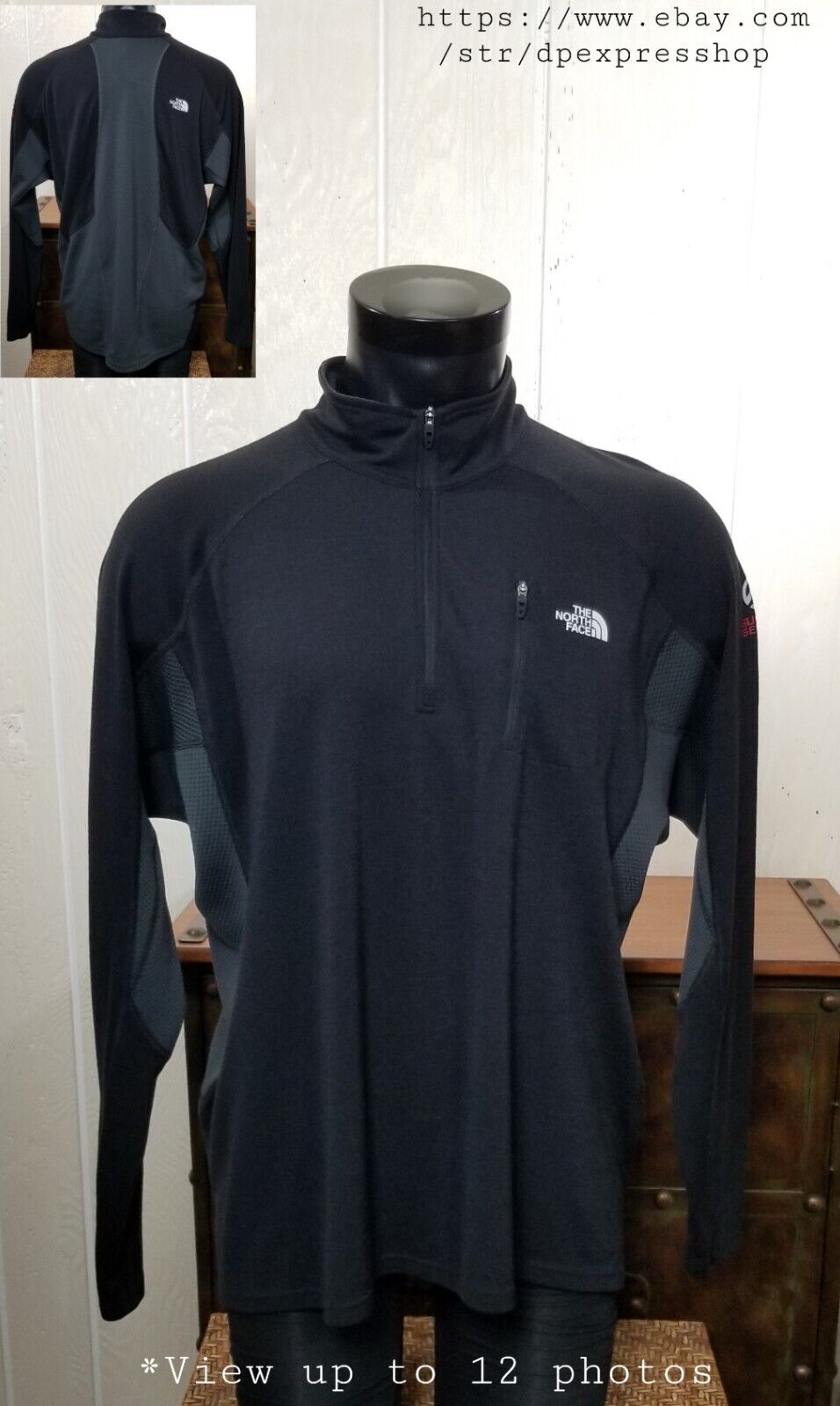 The North Face 1/2 Zip Pullover Activewear Jacket Flash Dry Summit Series  Sz XL eBay