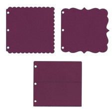 NEW 3 Thin Metal DIES SUGARPLUM MINI ALBUM for BIG SHOT EVOLUTION GEMINI MORE