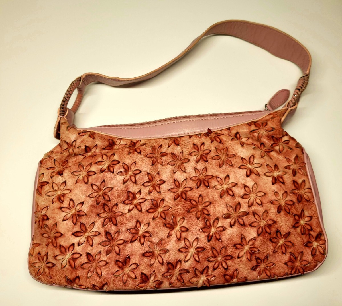 Sondra Roberts Pink Leather Flowers Purse | eBay