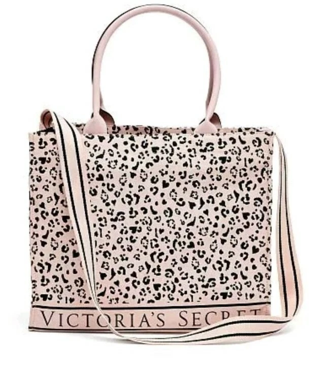 Victoria Secret Leopard Logo Tote Bag NWT Limited Edition Shopper Bag