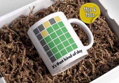 Wordle Mug, NYT Word Games, Funny Wordle, Office & co-worker gift
