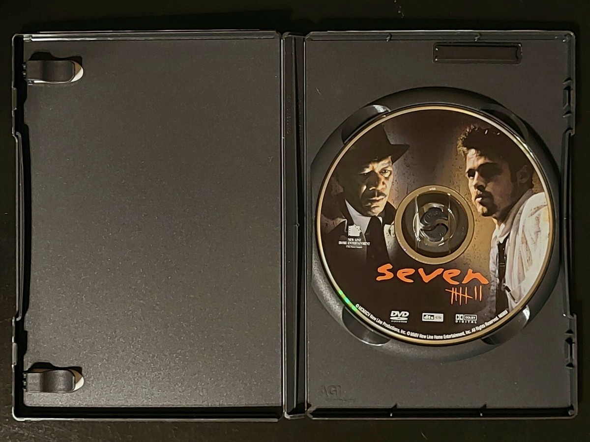 Seven (DVD, 1995) Morgan Freeman, Brad Pitt, Gwyneth Paltrow