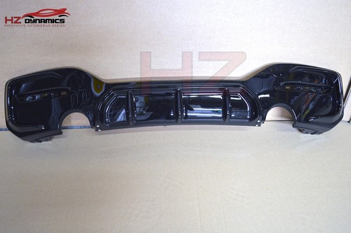 DIVISOR DE PARACHOQUES DIFUSOR TRASERO NEGRO BRILLANTE PARA BMW SERIE 1 F20 F21 LCI 2015-19 - Imagen 6 de 8