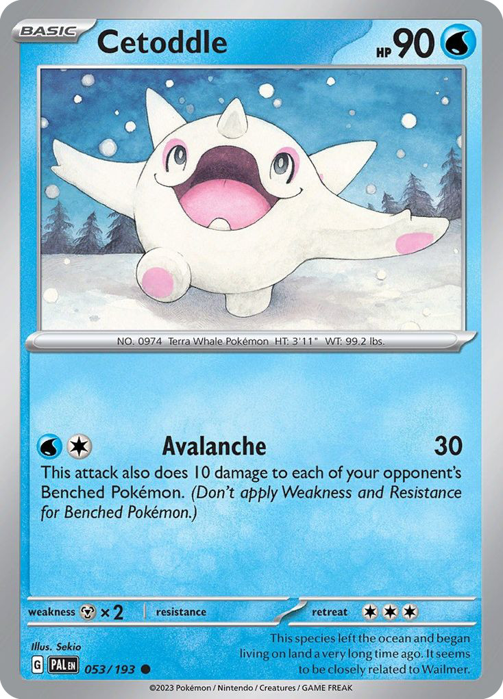Cetoddle 53/193 Common | Paldea Evolved | Pokemon Card