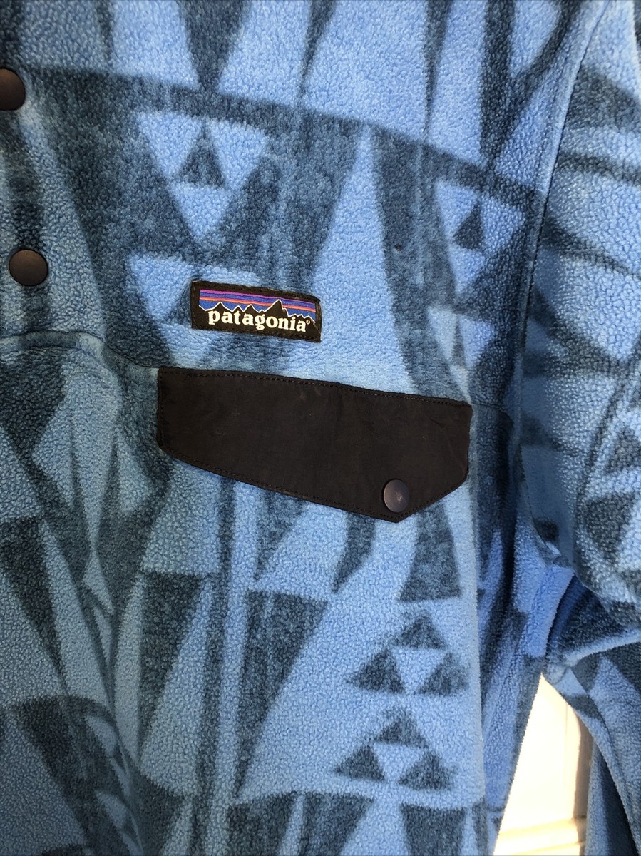 69. Patagonia Vintage 90s Printed Snap T Fleece Pullover Men's S 69. Patagonia Vintage 90s Printed Snap T Fleece Pullover Men's S