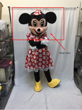 Disfraz de Minnie Mouse Mascota SOLO CABEZA Cumpleaños Halloween Disney Fiesta Adulto