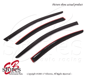4pcs Out-Channel Visor Rain Guards Volvo S80 2007-2012 2013 2014 2015 2016 4pcs Out-Channel Visor Rain Guards Volvo S80 2007-2012 2013 2014 2015 2016