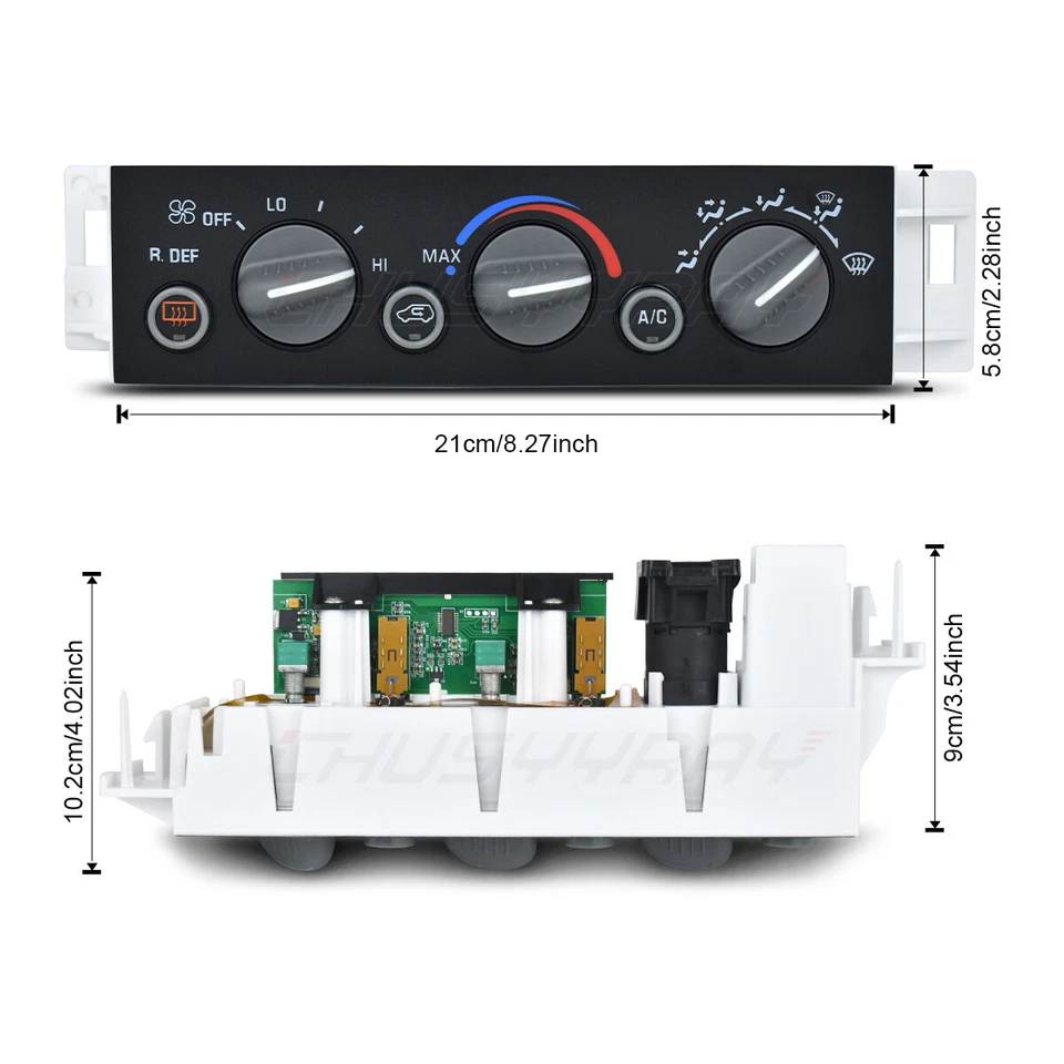 Módulo de control climático de aire acondicionado para 1996-1999 GMC K1500 Suburban 599-006 Foto 4 de 4