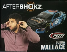2019 DARRELL BUBBA WALLACE “AFTERSHOKZ” #43 NASCAR MONSTER ENERGY POSTCARD