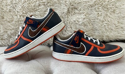 NIKE VANDAL LOW SWOOSH (312456-481) SZ 7.5 Blue/Blaze Orange