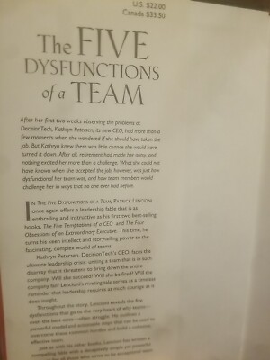 The Five Dysfunctions of a Team : A Leadership Fable, 20th...