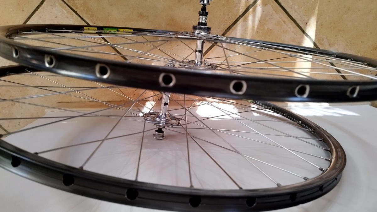 Paire De Roues Campagnolo Mavic Match2 36 Trous – Vintage, Bon état