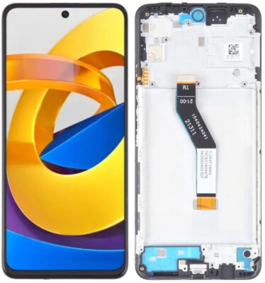 Original LCD und Touch, Ersatzbildschirm für Xiaomi Poco M4 Pro 5G IPS Rahmen
