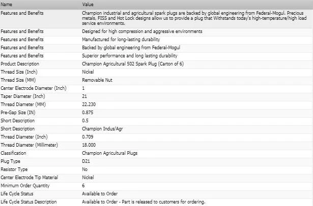 Juego de 6 bujías Champion Industrial para 1931 NASH SERIE 660 L6-3,3 L Foto 4 de 4
