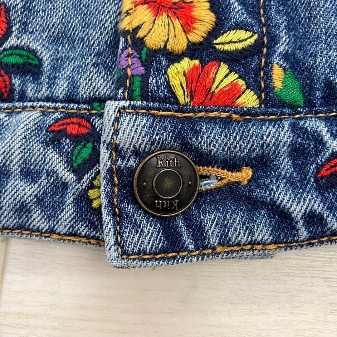 Kith Ellis Denim Jacket Botanical Spring Flowers Reversible Kith Ellis Denim Jacket Botanical Spring Flowers Reversible