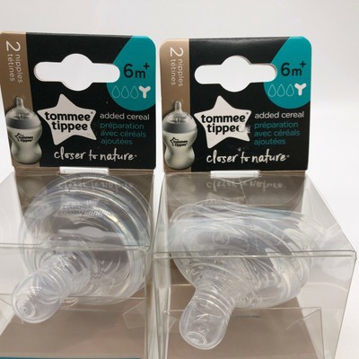 nipple for feeding cereal in bottle