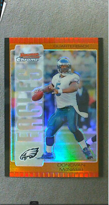 2005 Bowman Chrome Bronze Refractor #59 Donovan McNabb Eagles #'d 36/150