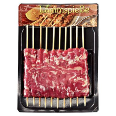Baumann Deutsche Lammspieße natur 10 Stück à ca 23,5 g,vak.-verpackt-235g Pack