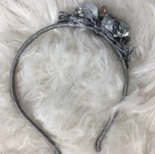 Headband Headpiece Tiara Floral Prom Wedding Formal Crystals Handmade