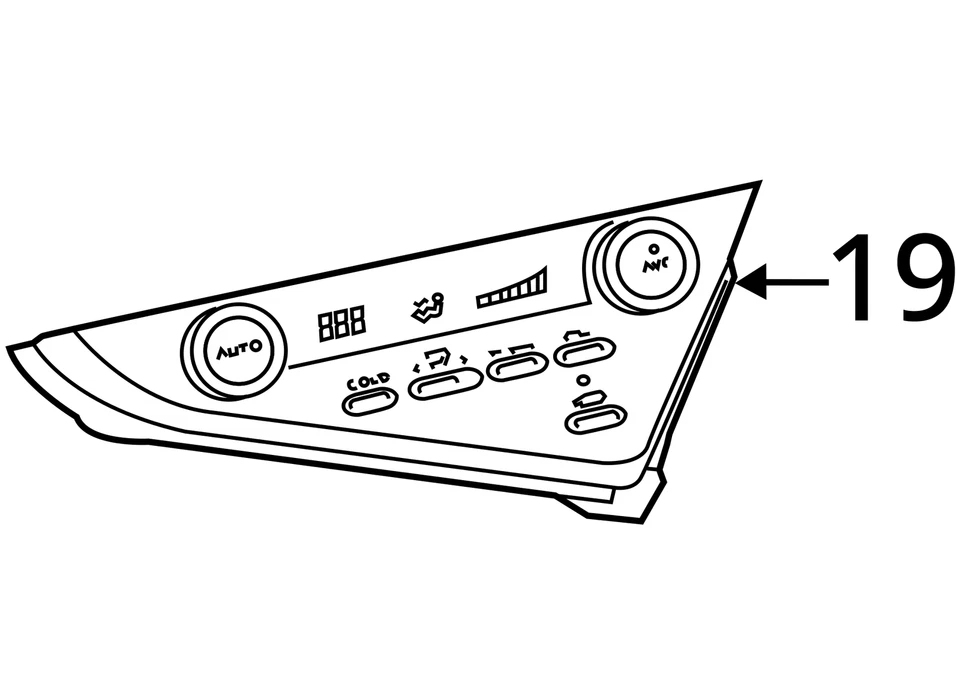 Climate Control Heat/AC OEM  Mounted Below Display Controller 18-23 CAMRY 1 - Image 4 of 4