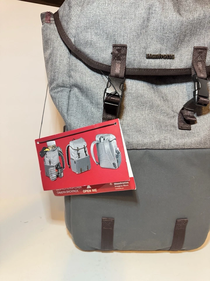 Manfrotto Explorer Camera Backpack Laptop DSLR Bag (Gray) New With Tags - Image 2 of 4