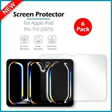 6-Pack LCD Ultra Clear HD Screen Protector for Apple iPad Pro 11.0 2025 