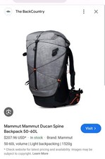 Mammut Duncan Spine 50-60L Backpack Granite/Black