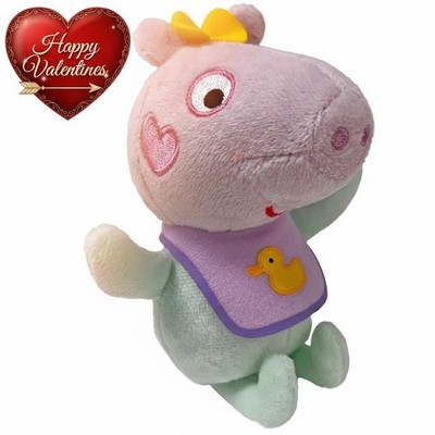 Ty Beanies Peppa Pig Baby Evie Plüschtier Stofftier Figur Valentinstag Geschenk