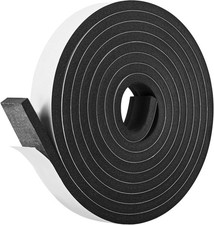 Self Adhesive Foam Tape Weatherstrip 1In x 1/2In x 20Ft High Density Foam