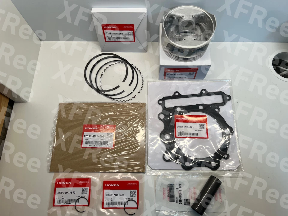 Honda New Genuine 1993-2023 XR650L Piston Kit W/ Gaskets STD. SZ. 100mm OEM JDM - Image 2 of 4