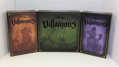 Disney Ultimate Villainous Board Game Bundle New Sticker Sealed Unopened