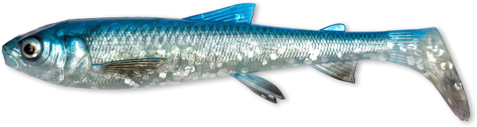 Poisson en caoutchouc 3D Whitefish Shad pour pêcher le sandre en lac de barrage