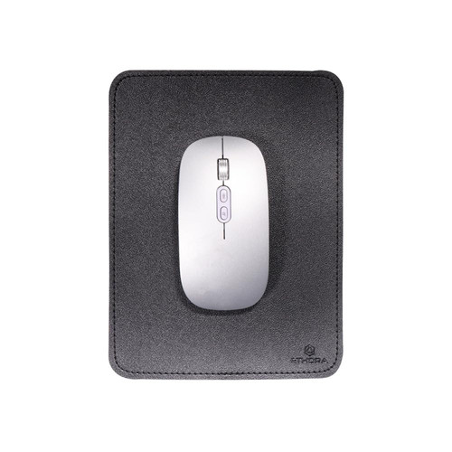 Small Leather Mouse Pad with Suede Bottom - Desk Mat Mouse Pad with Stitched ...