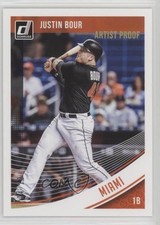 2018 Panini Donruss Artist Proof 4/10 Justin Bour #131 7ov