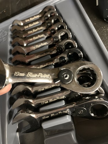 Blue Point 12 Piece Short Reversible Ratcheting Wrench Set BOERMS712 - Picture 4 of 5
