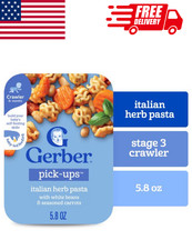 Gerber Stage 3 Baby Food Italian Herb Pasta Pick-Ups 5.8oz Single Pack