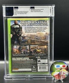 Crackdown &bull; WATA 9.6 B+ &bull; DNSB 1st Print &bull; Xbox 360 &bull; Not VGA/CGC