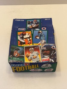 -CS- 1991 Fleer Football unsealed wax box *Free Shipping* 36 packs