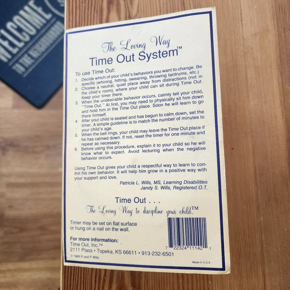 VTG TIME OUT Timer Mark-Time Red Stop Sign 10-Minute Bell Parent Kids Teachers - Image 2 of 3