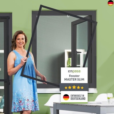 empasa Insektenschutz Fliegengitter Fenster Alurahmen individuell zuschneidbar
