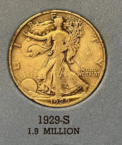 1929-S Walking Liberty Half Dollar — photo from another recent sale