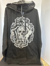 HIM Rock Band Full Zip Hoodie Jacket Size XXXL 3XL New