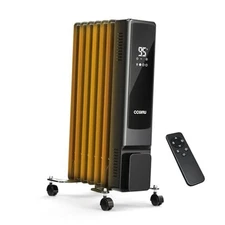 Oil Filled Radiator Heater,  1500W Radiant Heater with Remote Control, 7Fins, 