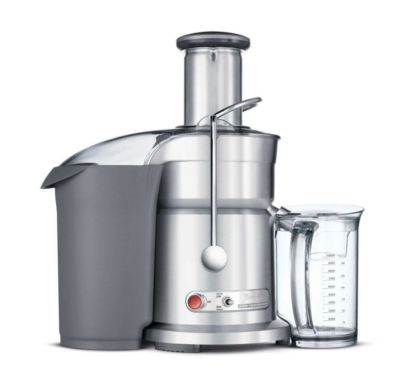 Breville 800JEXL/B Centrifugal Juicer 1000W Stainless w/ Jug & Pulp Bin