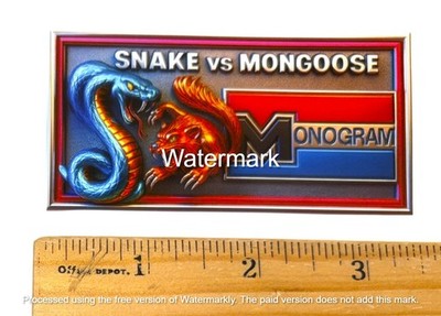 Don THE SNAKE Prudhomme  Tom The Mongoose McEwen Monogram Sticker Decal Medium