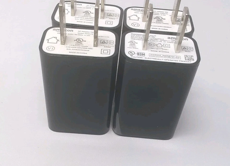 4-Pack Genuine Amazon 5W USB Wall Charger for Kindle Fire Tablet eReader FANA7R - Image 3 of 4