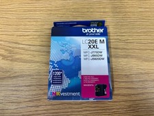 GENUINE Brother LC20E M XXL Magenta Ink Cartridge Exp 07/22