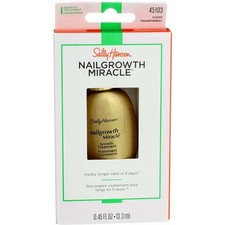4 Pk Sally Hansen NailGrowth Miracle Growth Treatment, Clear Transparent 0.45oz
