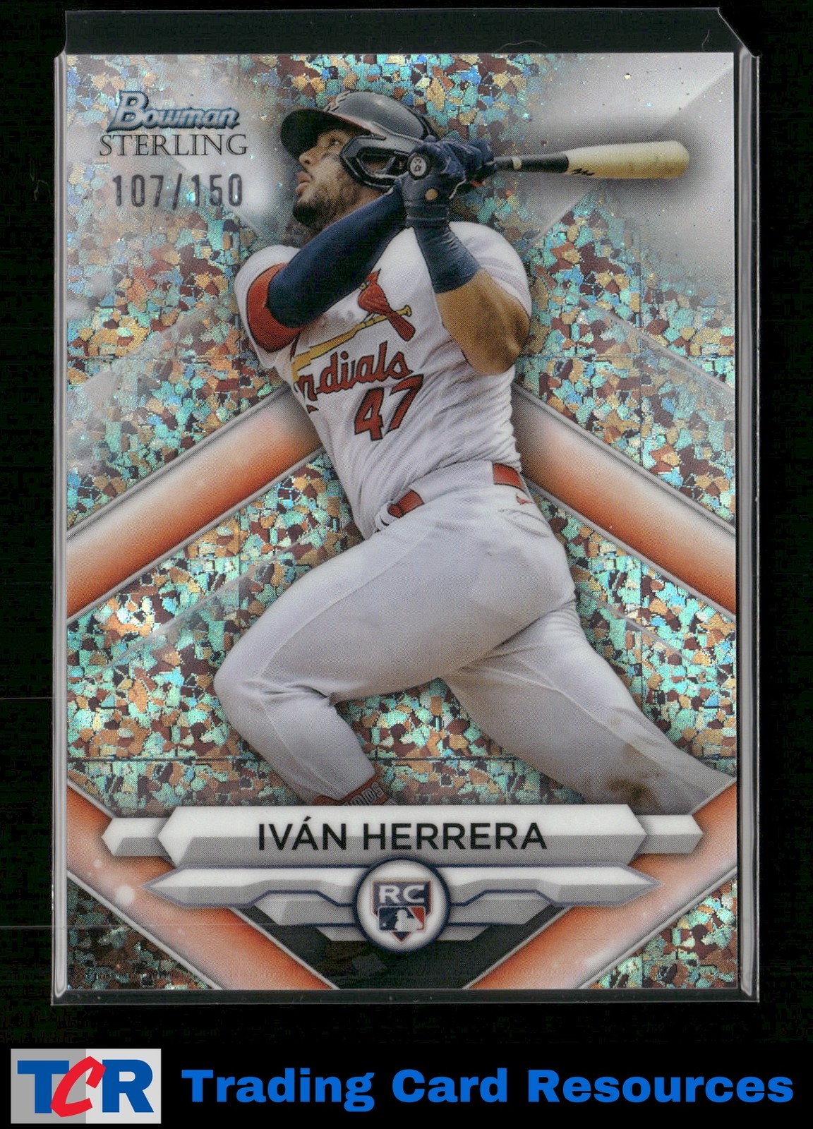 2023 Bowman Sterling #BSR-13 Iván Herrera Mini-Diamond Refractors #/150